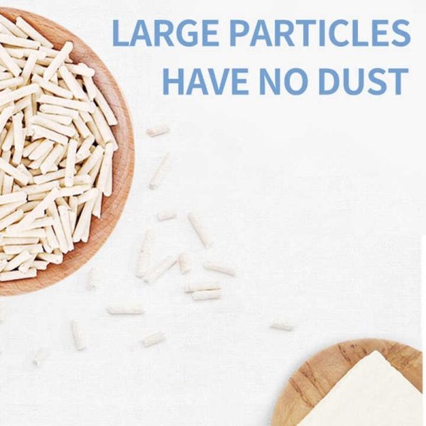 Blanco Todas las literas de gatos natural de acumulamiento de guisantes de guisantes libre de polvo