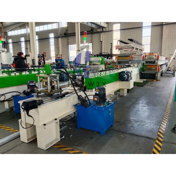 Durable 45 Steel Hard Chrome Plated Fence Panel Roll Forming Machine High Speed 20-30M/Min
