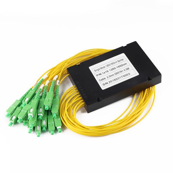 Maneira passiva 1 do divisor 16 da fibra ótica de GPON/EPON em 16 para fora com o conector do SC APC