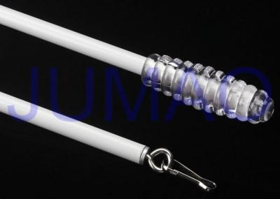 Iron Steel Pipe Basic White Curtain Rods Electroplating Surface With No Break