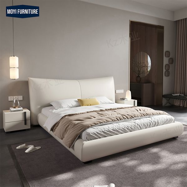 Plywood Panel Type Customize King Size Queen Size Beds Custom Sizes Italian Minimalist Leather Bed Designer 150200180200cm