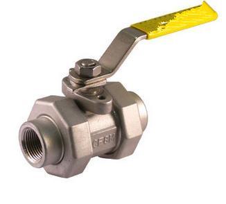 Stainless Steel 5 Piece Full Port Ball Valve with Double Union End 3000 WOG