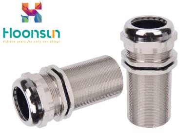 M25 Metal Length Type Brass Cable Gland , Waterproof Cable Gland For 13-18mm Wire