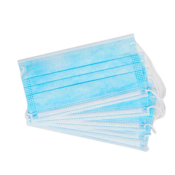 Personal Protection 3 Ply Non Woven Face Mask / Disposable Dust Proof Mask With Earloop