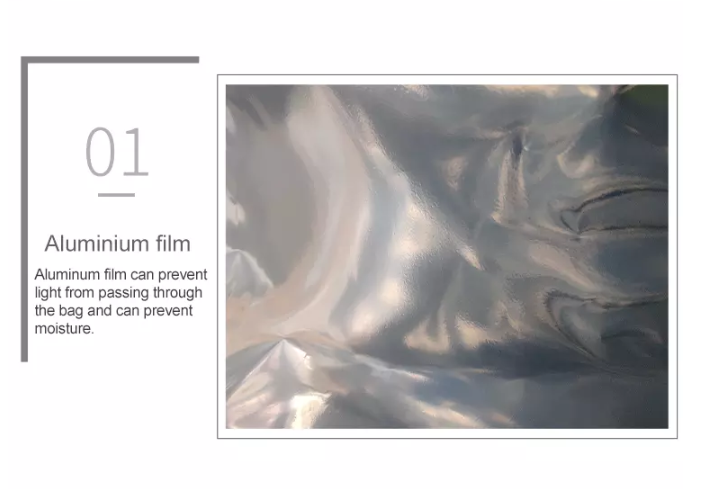 Child Proof Ziplock Aluminized Compound Packaging Bag For Food