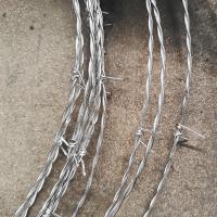 Galvanisation à chaud en fil barbelé 400 mètres 350 kgf Résistance à la traction