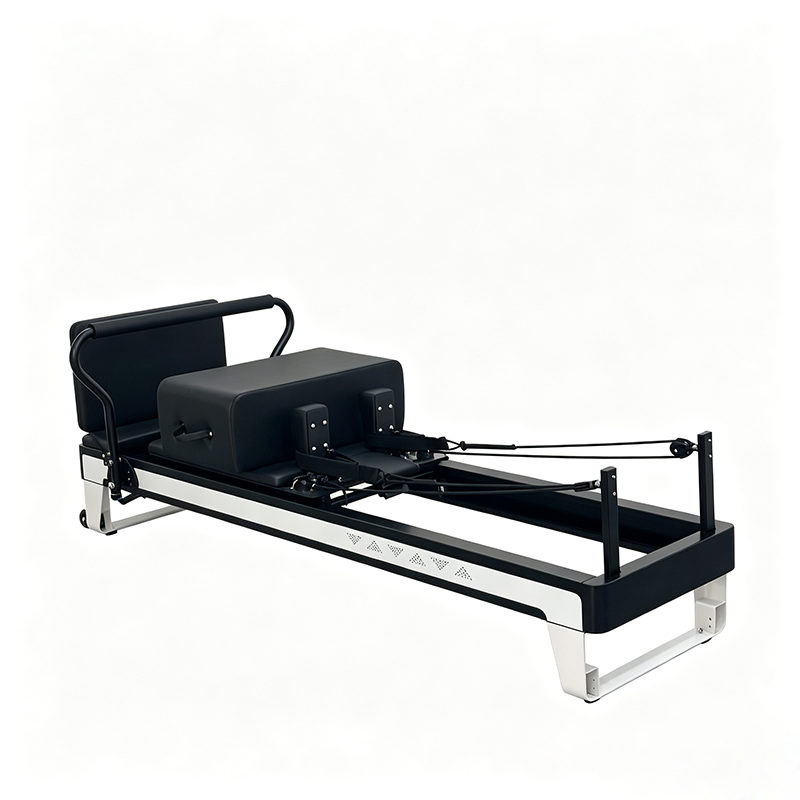 Studio Commercial Aluminum Pilates Reformer Machine Space Saving Lightweight