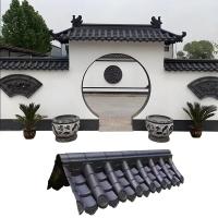 Chinese Traditional Roof Plastic Light PVC Tiles for Garden Wall Fence