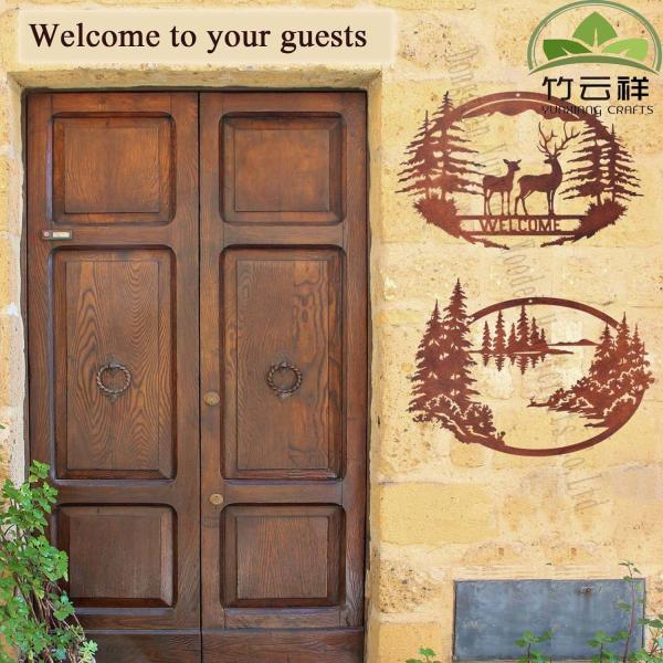 Wood Wall Art Forest Animal Rustic Wall Art Decor Laser Cutting