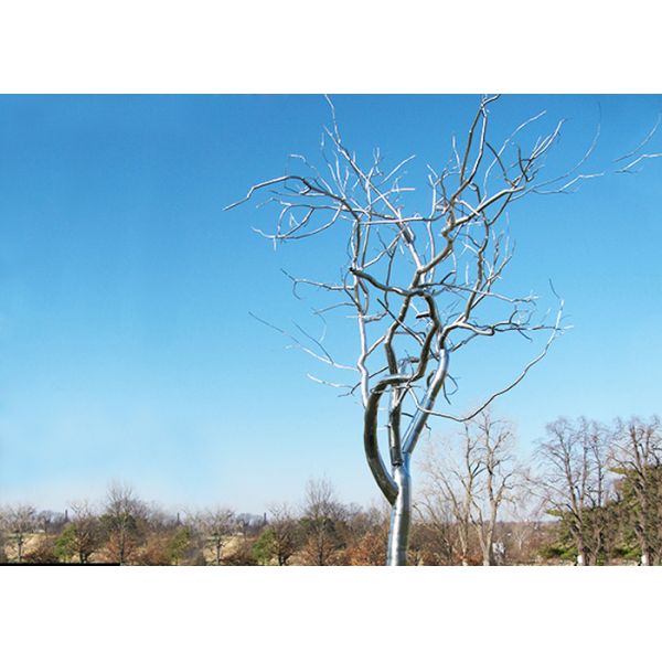 Вянуть скульптура, на открытом воздухе сад дерева нержавеющей стали скульптуры дерева металла