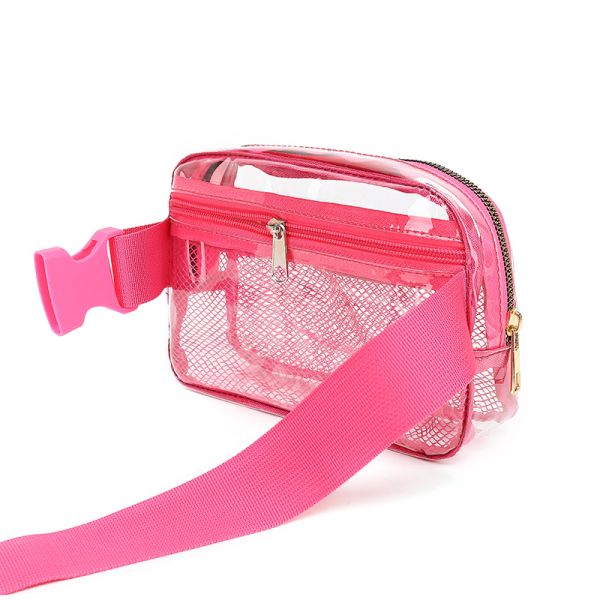 Customized Tote Bag Durable and Transparent Slant Cross Waist Pack for Outdoor Sports