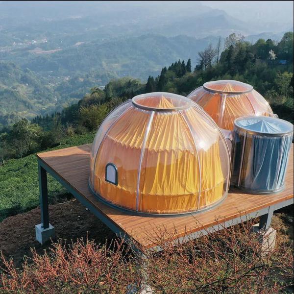1 - 20mm Starry Sky Room Dining Bubble Tent Sleeping Panoramic Landscape Bubble Outdoor Tent