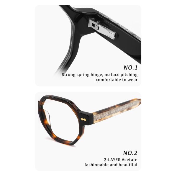 Multi логотип солнечных очков рамки круга стиля нейтральным подгонянный ацетатом