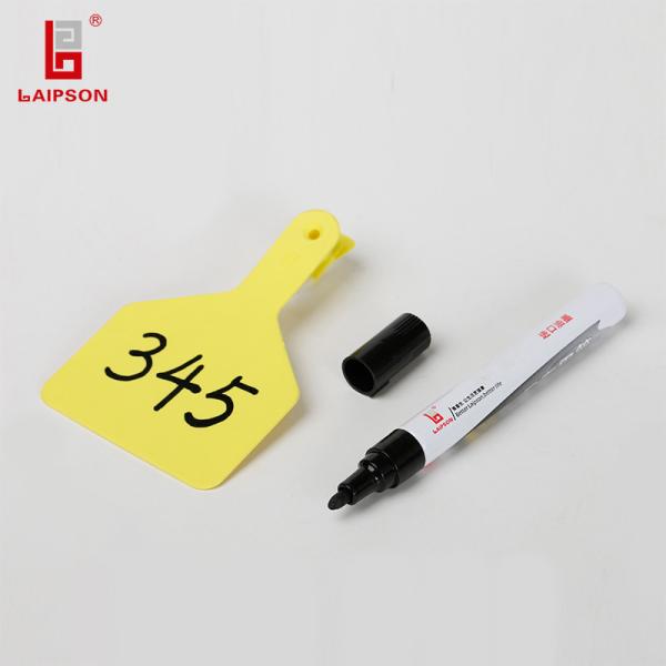 Résistant UV noir permanent du stylo de marqueur de marque d'oreille 145mm*16mm pour des bétail de moutons de porc