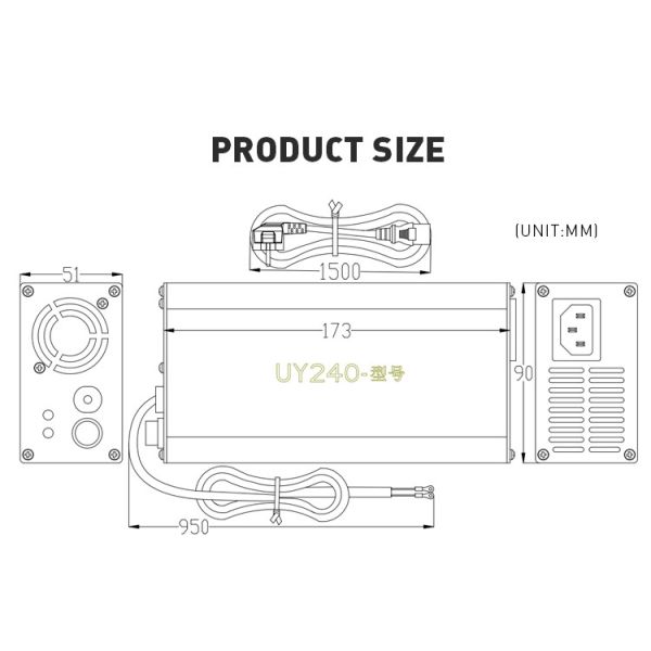 Алюминиевый сплав 24V 36V зарядное устройство для электрических скутеров LiFePO4 зарядное устройство для батарей
