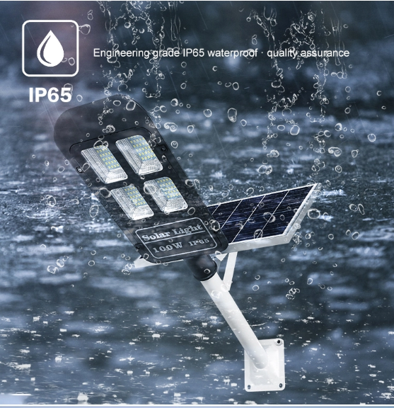 Aluminum SMD 150w 196pcs Solar Panel LED Street Light
