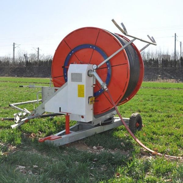 Metal Agricultural Farm Irrigation System Hose Reel Sprinkler with 75 cm Diameter and Metal Construction