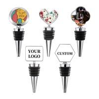 Multiple Shapes Sublimation Wine Bottle Stopper With Aluminum Insert Personalized Sublimation Gifts