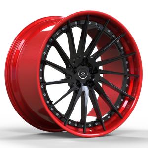 Ferrari F88 Red Lip Alloy Aluminum 2 Piece Wheels car passenger customized