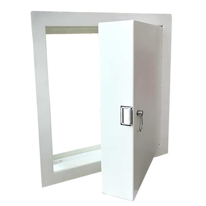 Hotel Drywall Large Duct Wall Steel Electrical Box Cover Fire Rated 350x350mm