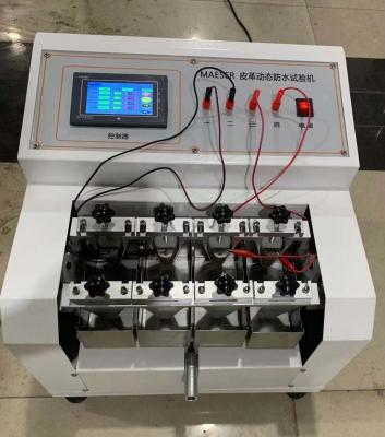 Quatro grupos de SATRA PM34 cobrem o deslocamento impermeável dinâmico do teste do verificador 30±1°