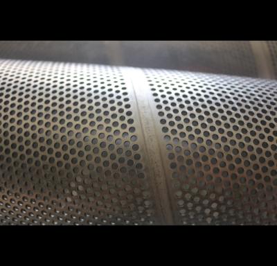 Surface Polished Perforated Metal Tube , 316L 409 Perforated Round Tubing