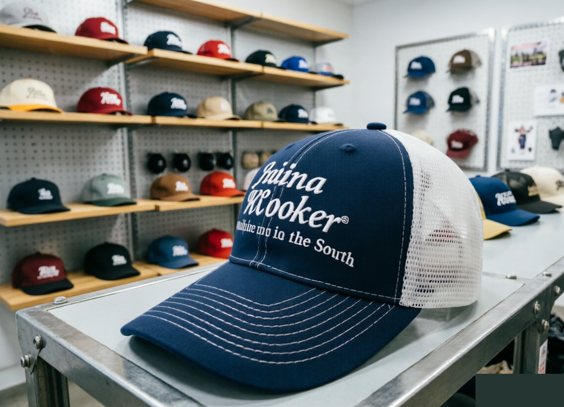 High Crown Street Custom Mesh Snapback Hats Trucker Style Breathable Outdoor