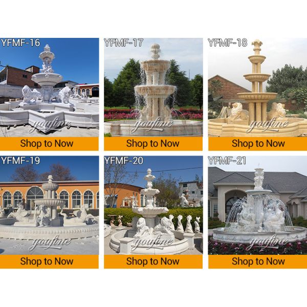 Modern Architectural Decor Simple Marble Dubai Fountain