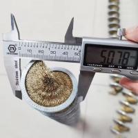 OD50MM-60MM Brossage spirale de fil d'acier en laiton bobine intérieure pour le nettoyage des câbles