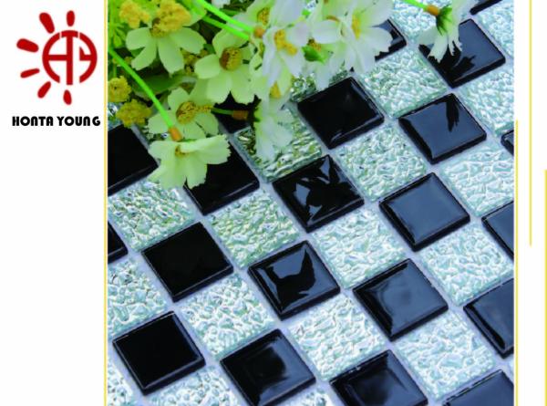HTY - TC 300 300*300 Natural Stone Metal Ceramic Mosaic Tile Selling Foshan Coating Factory