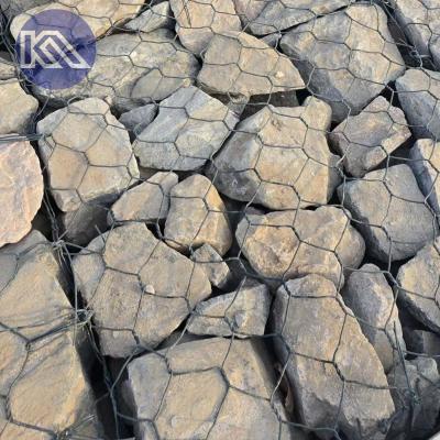 Matraque en gabion hexagonale revêtue en PVC