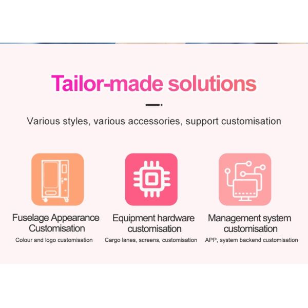 Euro Standard 49 Inch Full Touch Screen  Vending Machine Credit Card and Token Payment System for Beauty Products