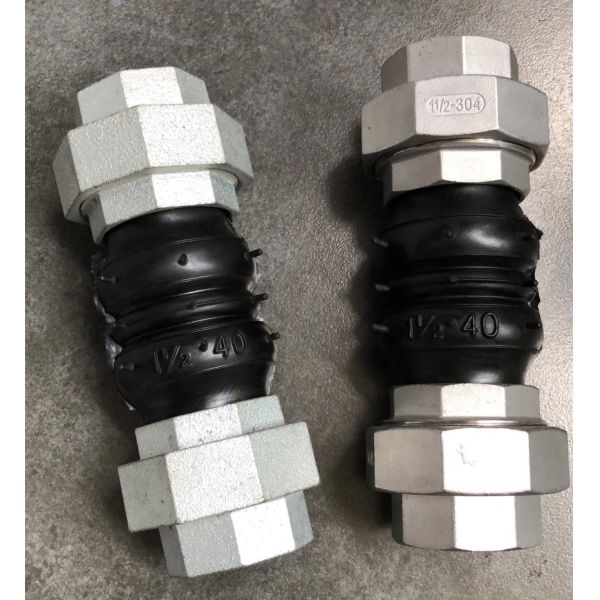 Industrial Wire Buckle Rubber Expansion Joint Flexible Connector with Stainless Steel 304 and EPDM Rubber for DN15 DN200Pipes