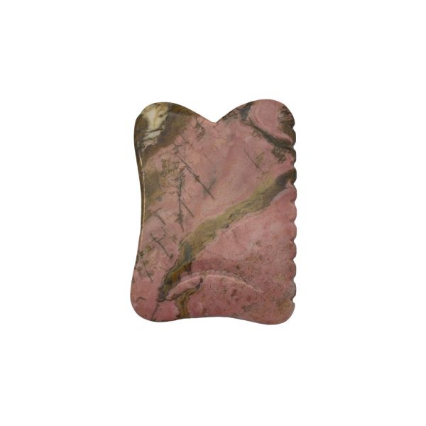 Black 7*5.5*0.5cm Rhodonite or Mookaite Jade Gua sha board guasha Stone Scraping Guasha Massage Tools for face care