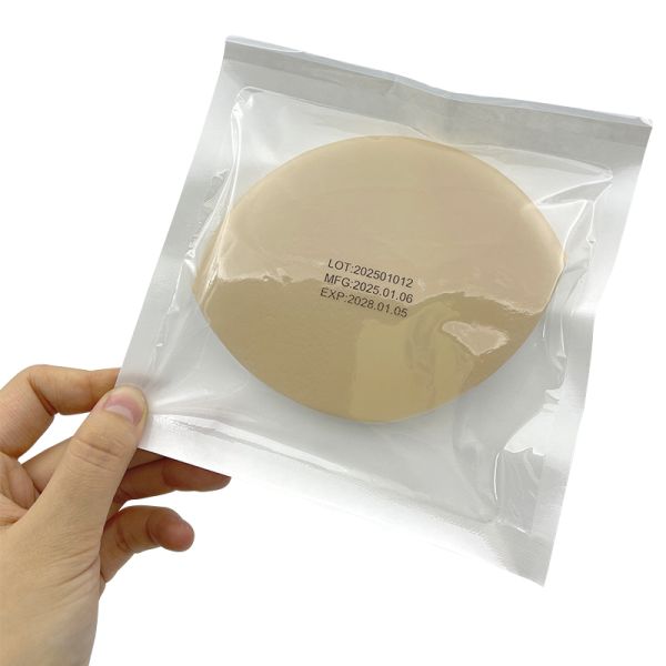 Self Adhesive Hydrophilic Heel Foam Dressing Pads For Foot Ulcers Pressure Sores