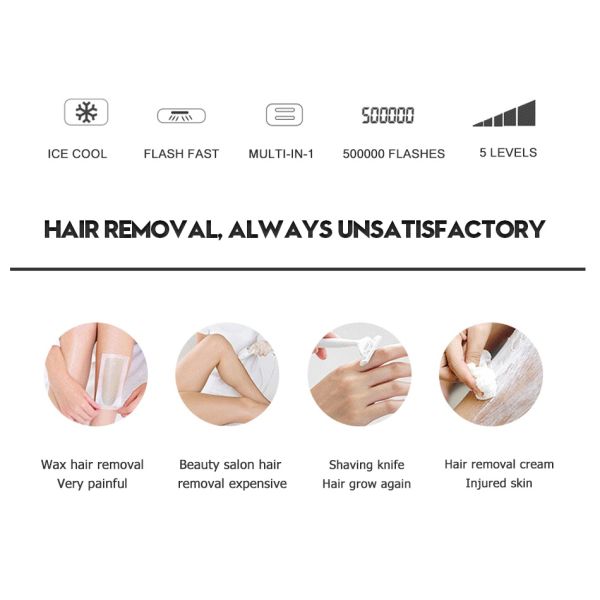 Permanent IPL Hair Removal Epilator Depilatory ICE Cool Laser Full Body Use