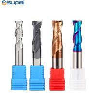 2Flutes Moinhos de corte de liga de revestimento de tungstênio Ferramenta de corte de aço CNC Moinhos de corte