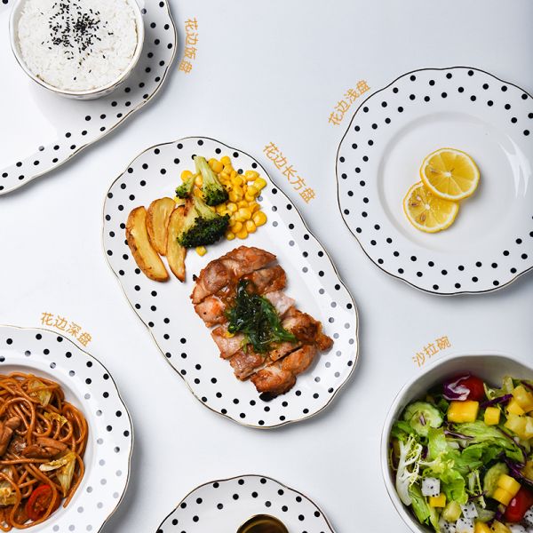 Ресторанная церемония 16 шт. Порцелановая посуда для удобного питания