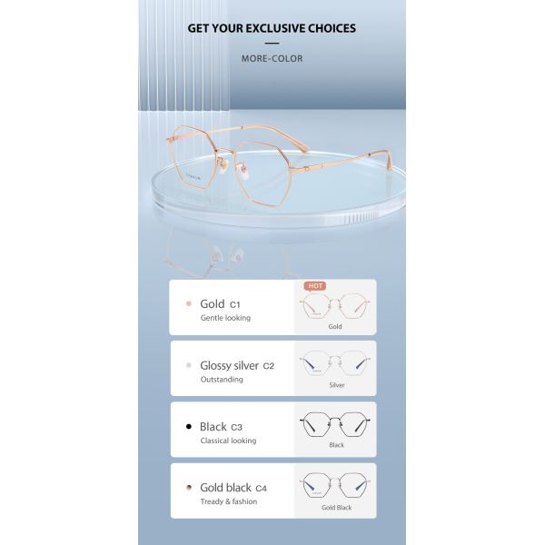 Чистые стекла рамки титана, стекла меняемого объектива Unisex ясные