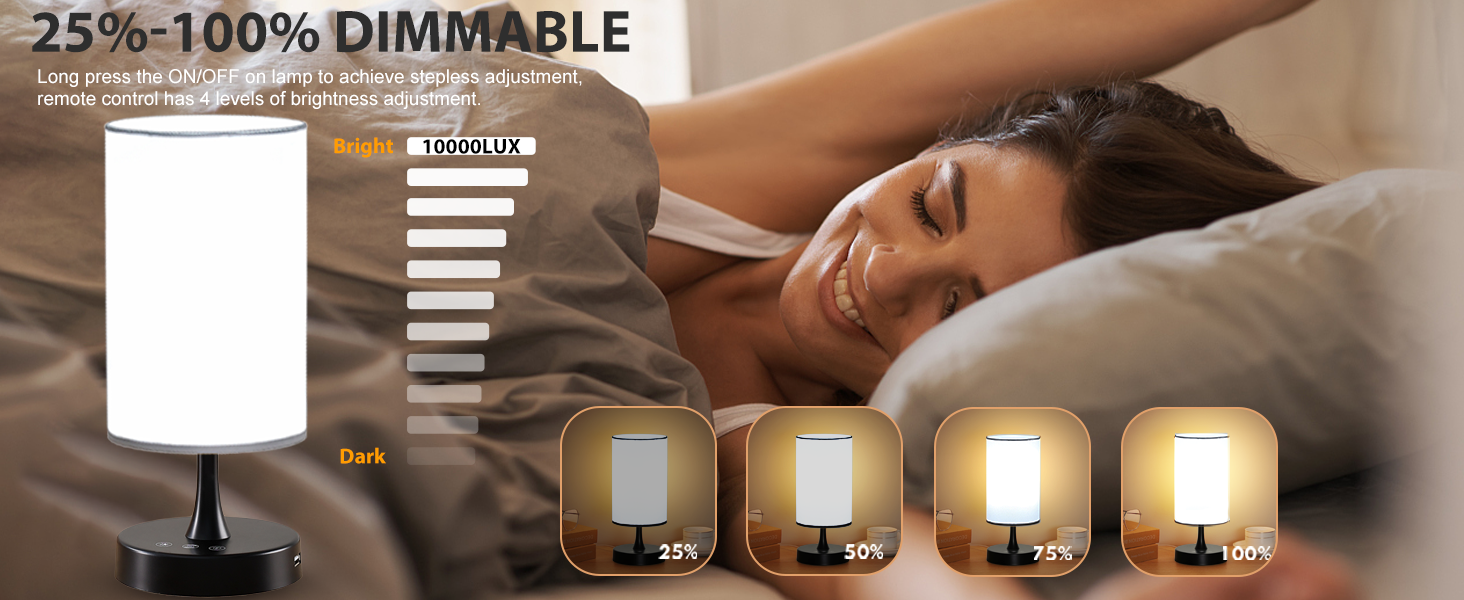 Adjustable Brightness Sad Desk Lights 100V - 240V Daylight Lamp 10000 Lux