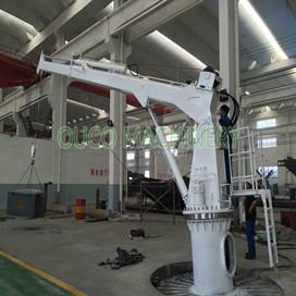 guindastes a pouca distância do mar de aço do suporte dos 10M Telescopic Boom 2T