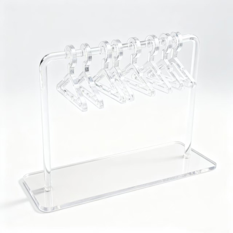 Creative Acrylic Desktop Jewelry Organizer Earring Stand Hanger Style Necklace Holder Display Rack