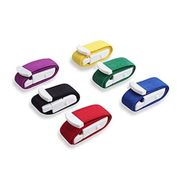 6-Pack Tourniquet Elastic First Aid Quick Release Medical Sport Emergency Buckle Band
