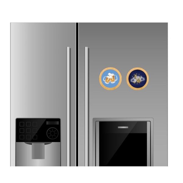 Personalized Round Bamboo Wooden Bottle Opener Fridge Magnet Sublimation Blank Bottle Openers