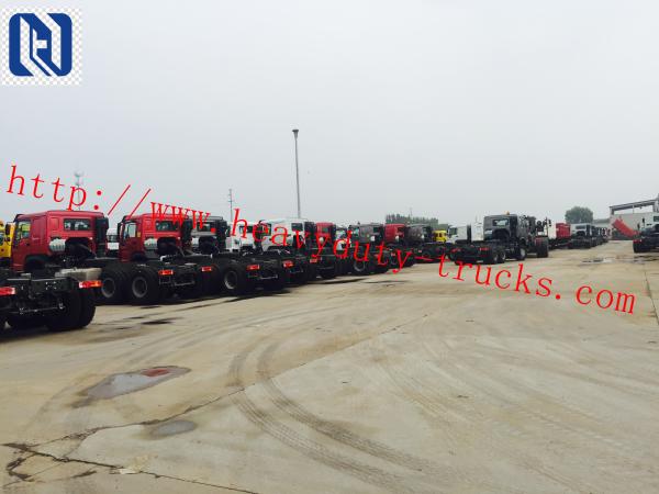 336hp Red Left Hand Drive Dump Truck 6x4 Sinotruk Howo7 Brand URO II Emission