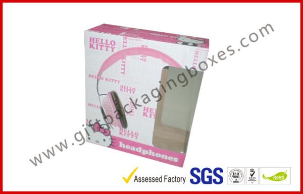 Custom Headphone Corrugated Paper Box , Hello Kitty Colorful Box For Packaging