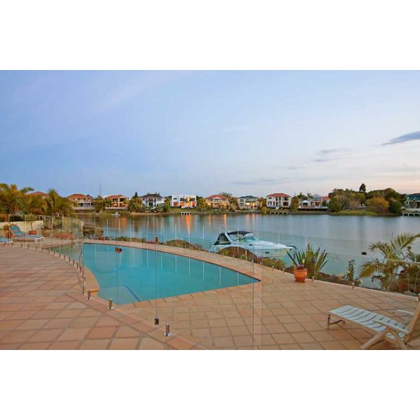 Flat Frameless Common Float Laminated glass Outdoor Swimming Pool Glass Fencing 3000x5000mm