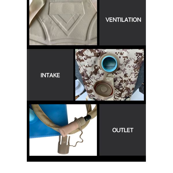 34*20*4cm Backpack With Water Bottle PVC Lining Material Perfect for Outdoor Training