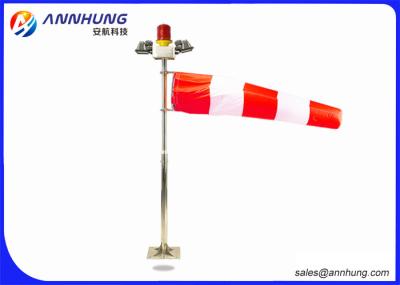 Cone de vento vermelho e branco das luzes da aterrissagem do heliporto 1,5 medidores de resistência de corrosão forte