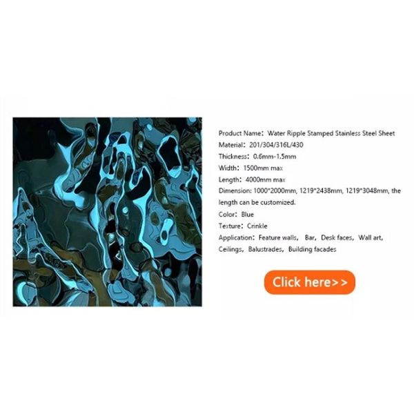 ширина панели стены 1500mm листа нержавеющей стали воды Pvc 3d проштемпелеванная пульсацией